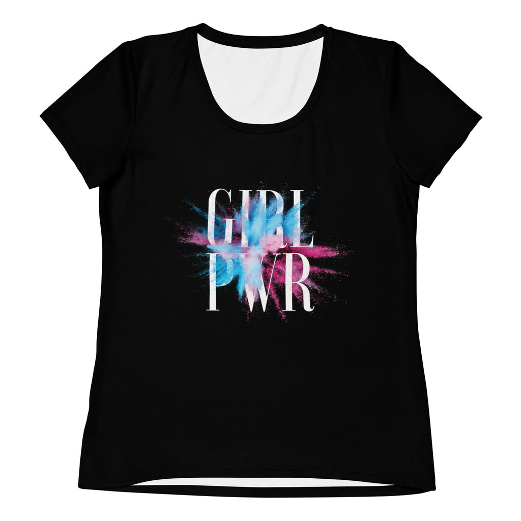 Explosive Girl Power Women's Athletic T-shirt