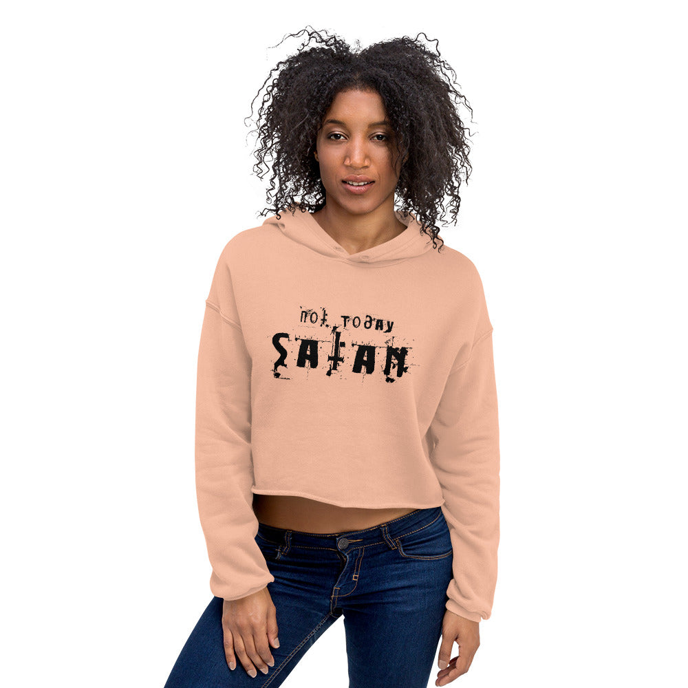 Not Today Saran Cropped Hoodie