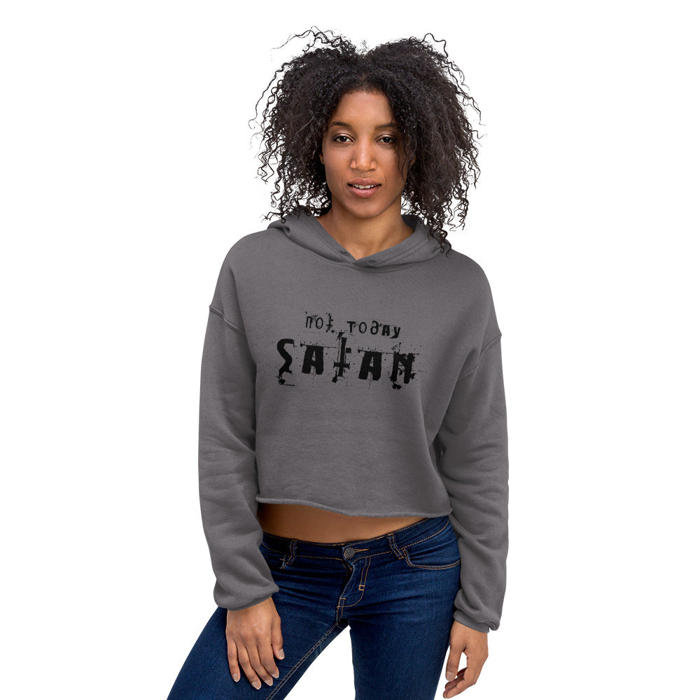 Not Today Saran Cropped Hoodie